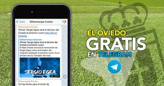 ElDesmarque te envía lo mejor del Oviedo gratis por Telegram.
