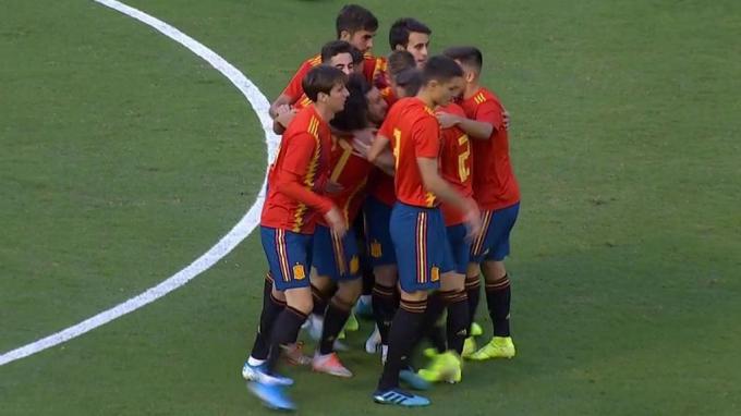 España sub 21 ganó a Montenegro.