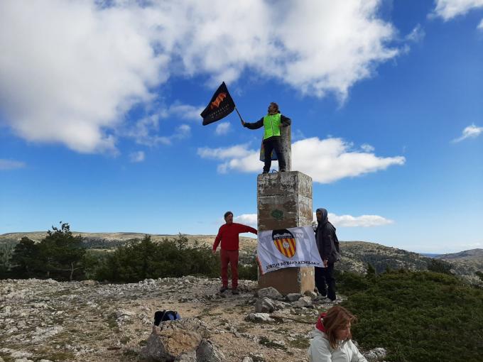 El Valencia CF en el punto más alto de la Comunitat Valenciana