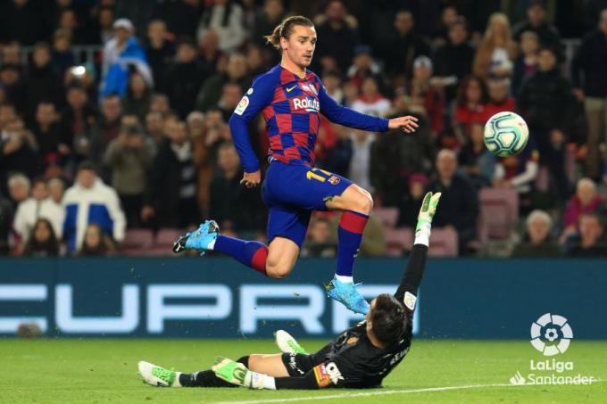 Griezmann, en su gol ante el Mallorca (Foto: LaLiga).