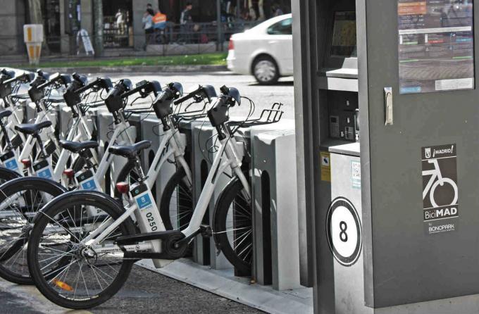 Bicimad, el servicio de bicicletas municipal de Madrid.
