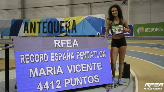 María Vicente Quiere La Triple Corona Atletismo Heptatlón