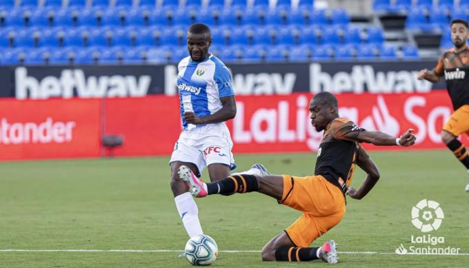 Kondogbia en el CD Leganés - Valencia CF (Foto: LaLiga)