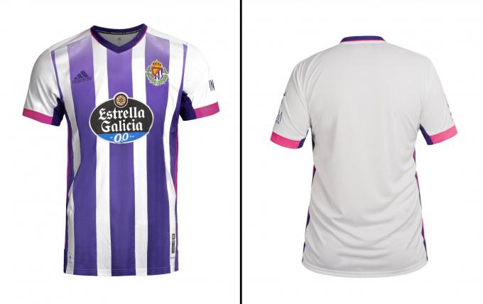 La camiseta oficial del Real Valladolid para la temporada 2020/2021.