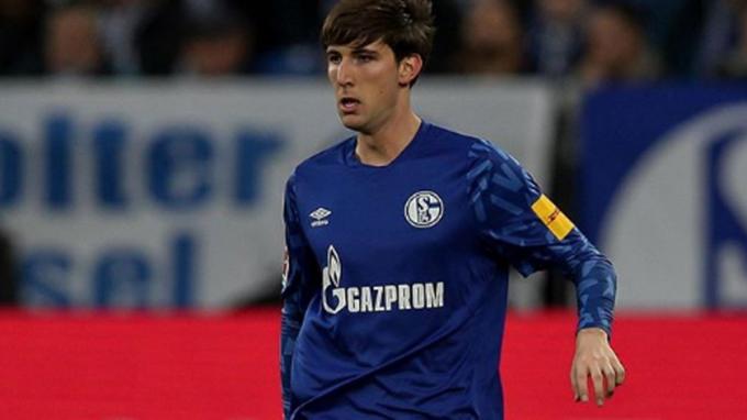 Juan Miranda, con el Schalke 04.