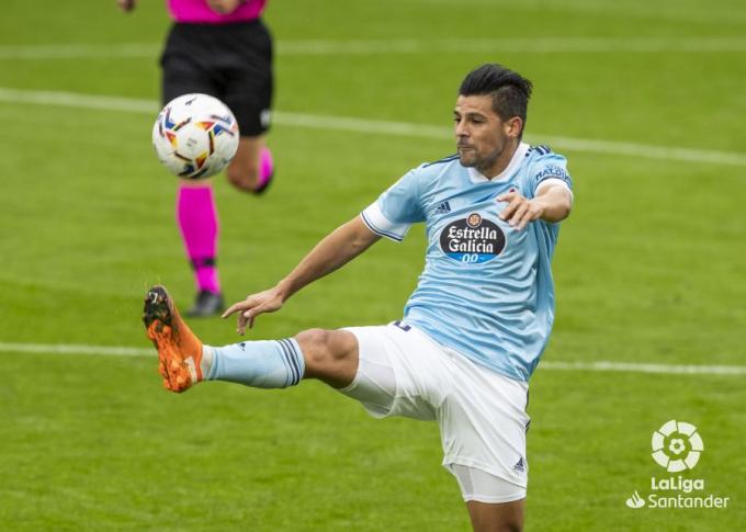 Control de Nolito en el partido ante la Real (Foto: LaLiga).