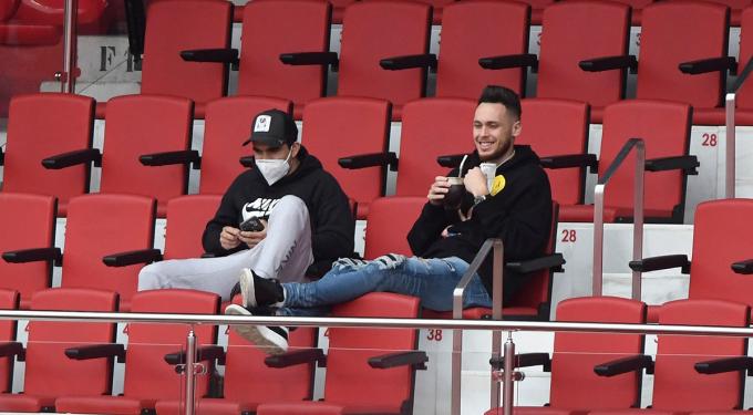 Acuña y Ocampos en el Sevilla FC - Barcelona (Foto: Kiko Hurtado).