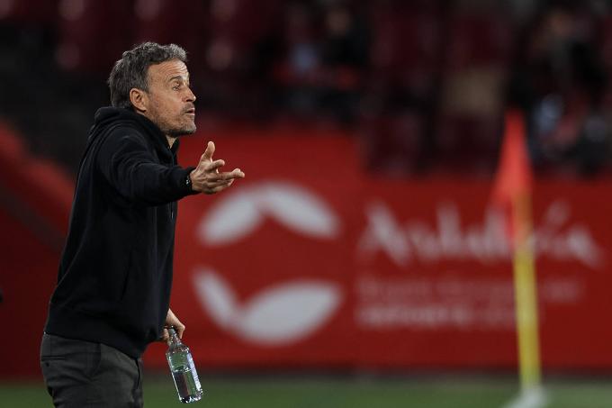 Luis Enrique, en un partido de la selección nacional (Foto: Cordon Press).