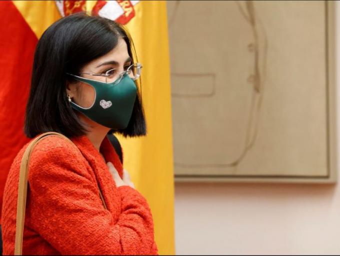 Carolina Darias, ministra de Sanidad, durante una comparecencia (Foto: EFE).