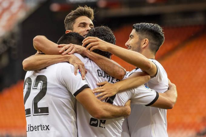 Gol del Valencia CF de Voro ante el Éibar (Foto: Valencia CF)