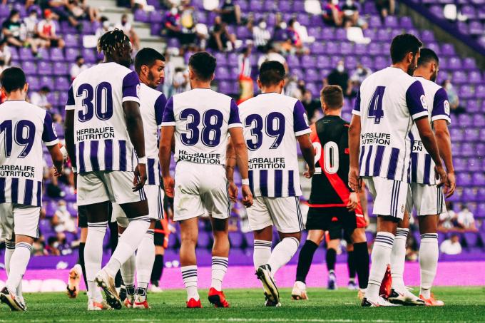 Los jugadores celebran un gol ante el Rayo (Foto: Sara Cabezas).