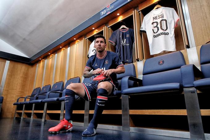 Leo Messi, con la camiseta del PSG (Foto: PSG).
