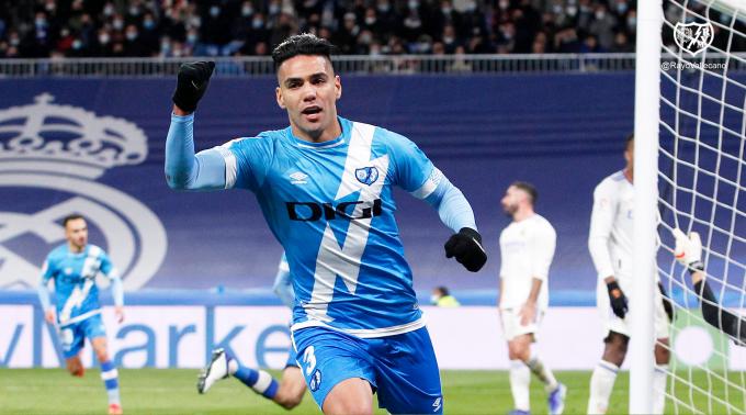 Radamel Falcao celebra su gol al Real Madrid (Foto: RVM).