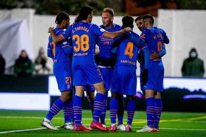 Alegría gol del Valencia CF ante el Utrillas (Foto: Valencia CF)