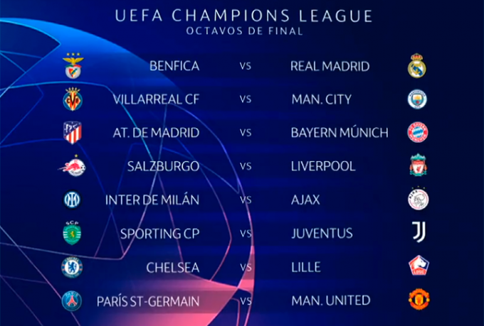 Sorteo de la Champions League en vivo en directo hoy