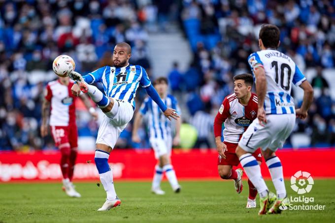 Control de Rafinha en el Real Sociedad-Celta (Foto: LaLiga).