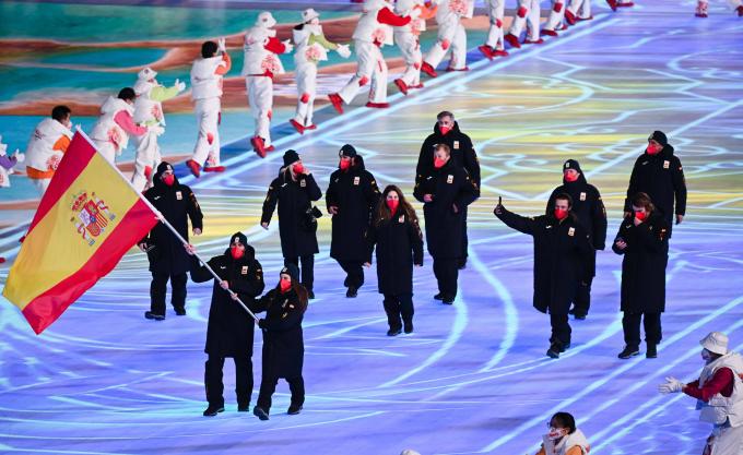La delegación española en la inauguración de los JJOO de Invierno de 2022 en Pekín (Foto: Cordo