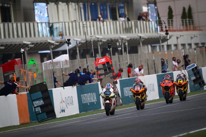 Un instante del Gran Premio de Catar 2022 de MotoGP (Foto: Honda Team).