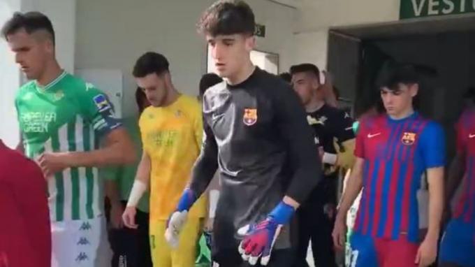 El vizcaíno Ander Astralaga, guardameta del Juvenil A del Barça.