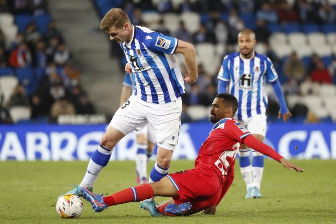 Sorloth, durante el Real Sociedad-Espanyol (Foto: EFE).