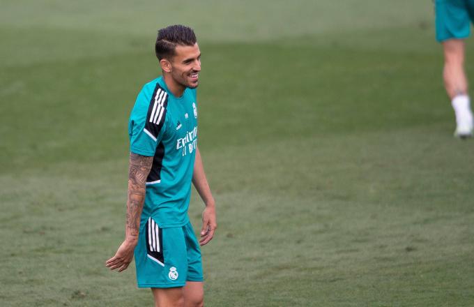 Dani Ceballos, en un entrenamiento con el Real Madrid (Foto: Cordon Press).