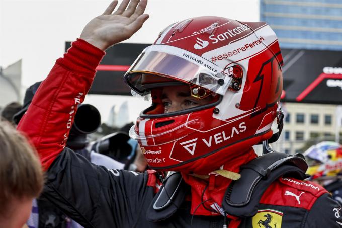 Leclerc, en el GP de Azerbaiyán (FOTO: EFE).
