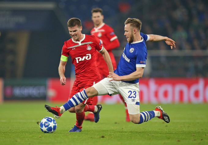 Ígor Denísov, en un Lokomotiv-Schalke de 2018 (Foto: Cordon Press).