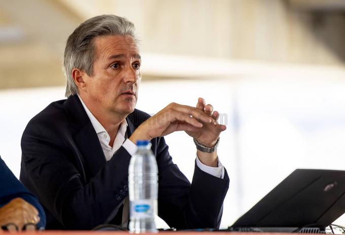 Cristhian Schneider, en la presentación del Nou Mestalla (Foto: Valencia CF).
