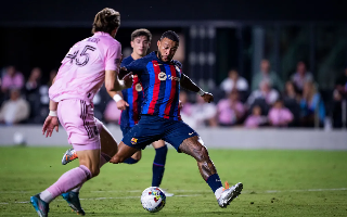 Memphis Depay en el partido frente al Inter de Miami (Fuente: FCB)