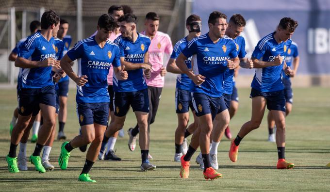 Entrenamiento del Real Zaragoza (Foto: Daniel Marzo).