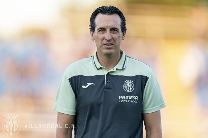 Unai Emery, en un entrenamiento con el Villarreal (Foto: VCF).