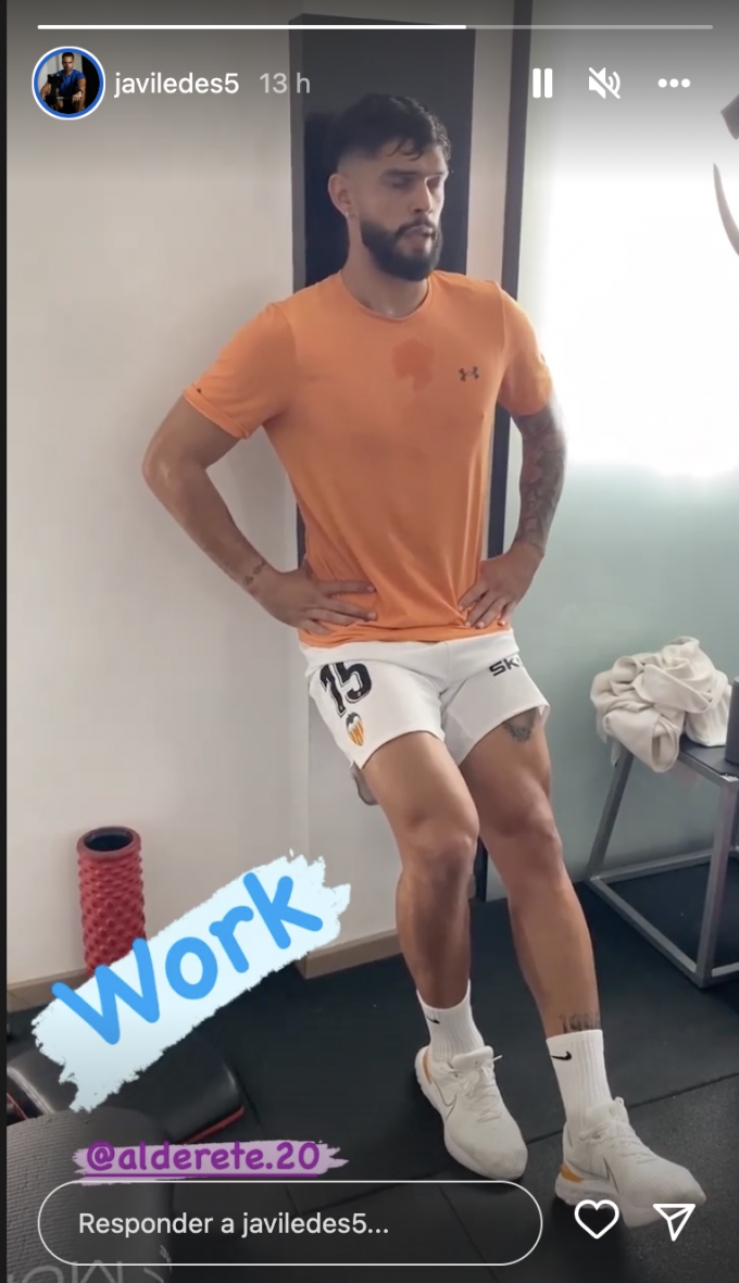 Alderete trabajó en Madrid a la espera del Valencia CF.