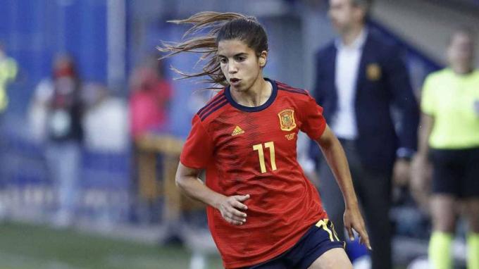 Alba Redondo con la selección española.