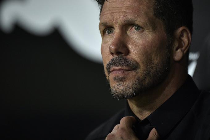 Diego Pablo Simeone, en un partido del Atlético de Madrid (Foto: Cordon Press).