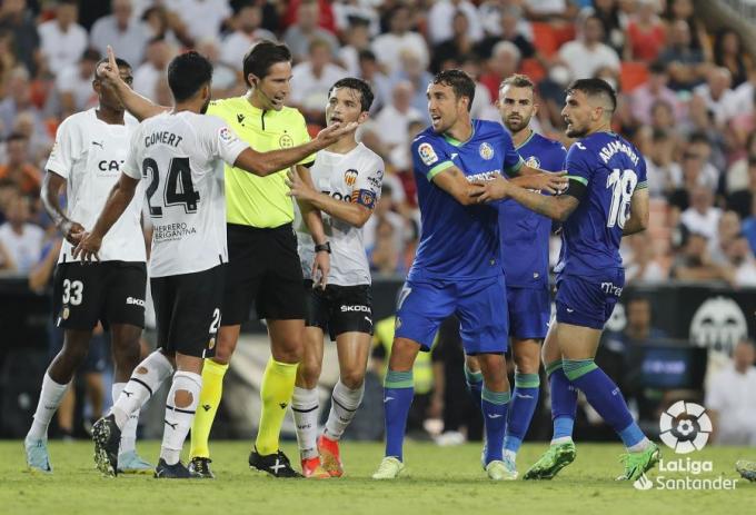 Una imagen del Valencia-Getafe (Foto: LaLiga).