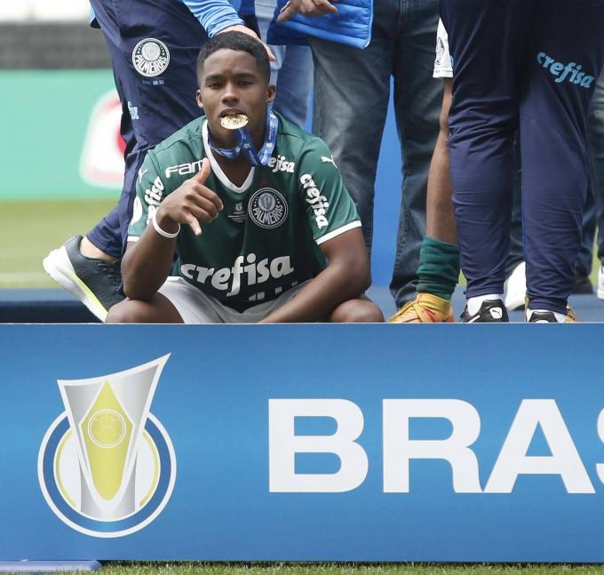 Endrick, celebra el título conseguido con Palmeiras (Foto: Cordon Press).