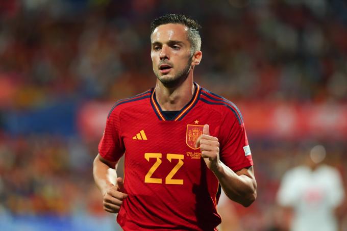 Pablo Sarabia, uno de los que repiten en el once de Luis Enrique (Foto: Cordon Press).
