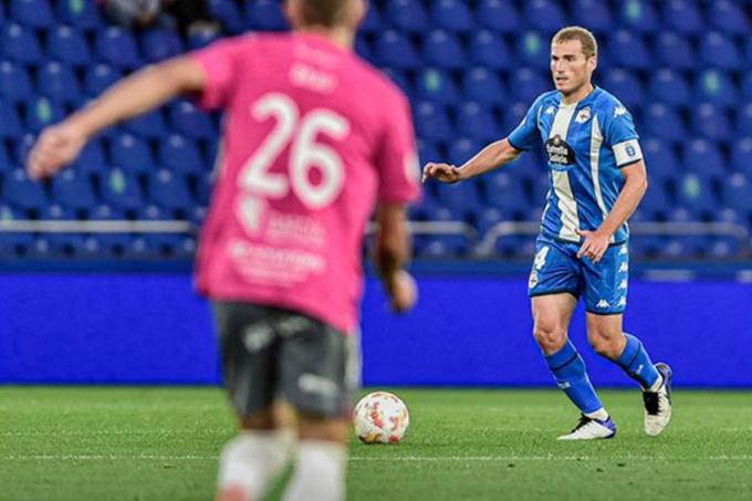 Álex Bergantiños en el Deportivo - Talavera (Foto:RCD)