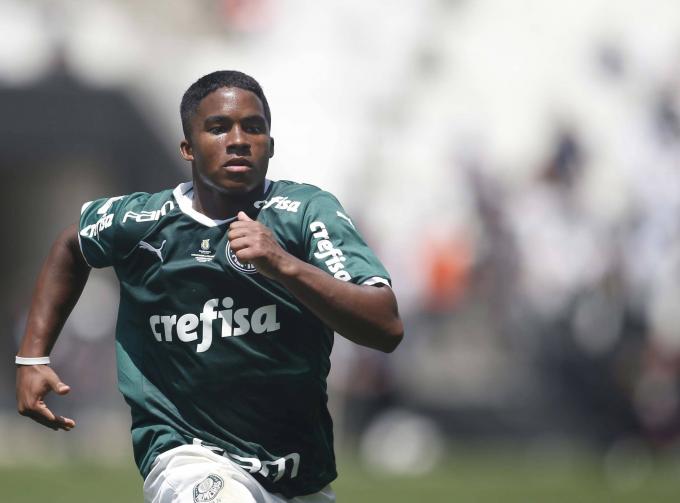 Endrick, pretendido por Florentino Pérez, con el Palmeiras (Foto: Cordon Press).