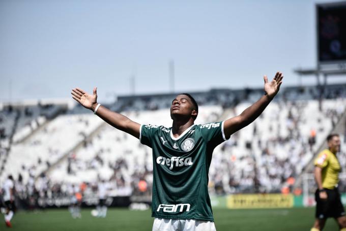 Endrick celebra un gol con Palmeiras (Foto: Cordon Press).