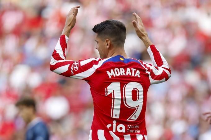 Álvaro Morata, en un partido del Atlético de Madrid (Foto: Cordon Press).