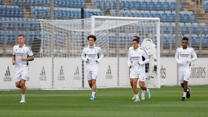 Entrenamiento del Real Madrid a las órdenes de Ancelotti (Foto: RMCF).