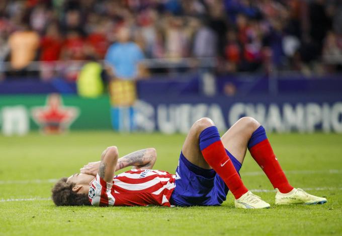 Joao Félix, se lamenta en el Atlético de Madrid-Bayer Leverkusen (Foto: Cordon Press).