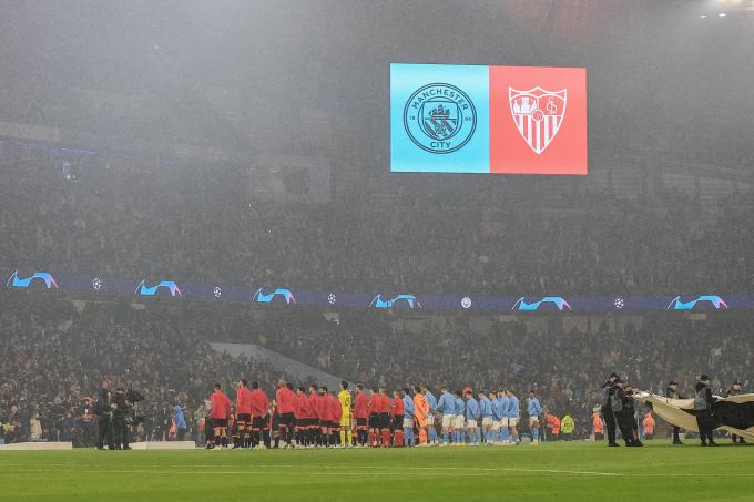Imagen del Manchester City-Sevilla de la Champions (Foto: Cordon Press).