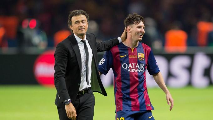 Luis Enrique y Leo Messi, tras ganar la Champions de 2015 (Foto: EFE).