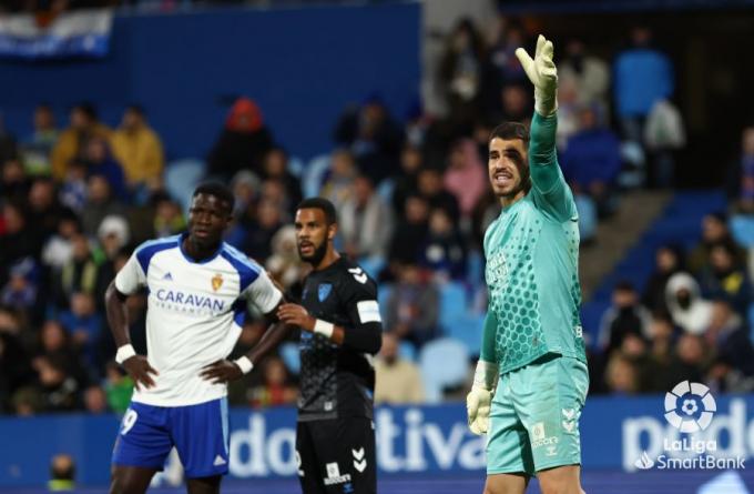 Rubén Yáñez, en el choque ante el Zaragoza (Foto: LaLiga).