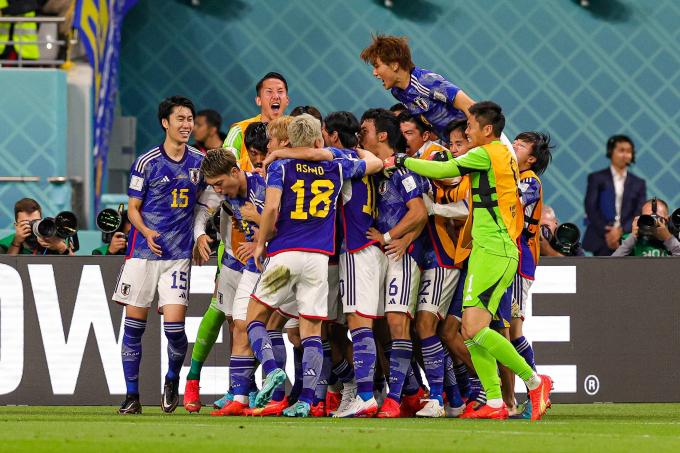 Los jugadores de Japón celebran un gol a Alemania (Foto: Cordon Press).