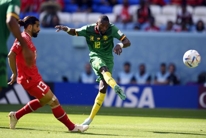Ekambi, durante el Suiza-Camerún del Mundial de Qatar (Foto: Cordon Press).