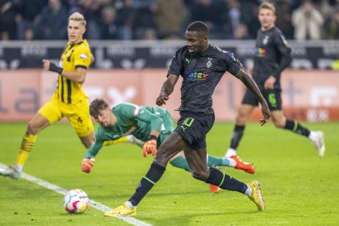 Thuram, en un partido con el Borussia Monchengladbach (Foto: Cordon Press).