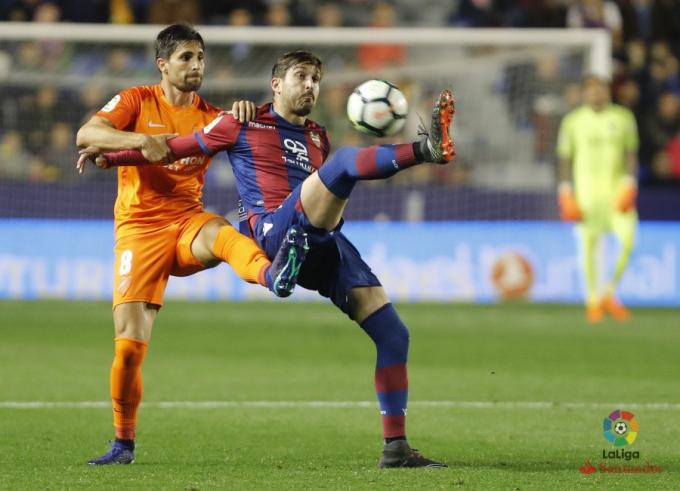 Lance del último Levante - Málaga. (Foto: LaLiga)